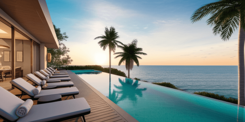 Luxury beachfront event venue